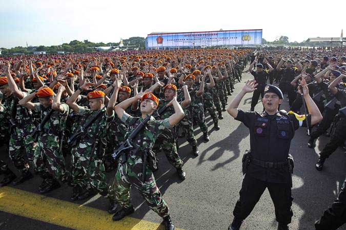  Wapres JK : TNI dan Polri Harus Saling Menguatkan untuk Bangsa