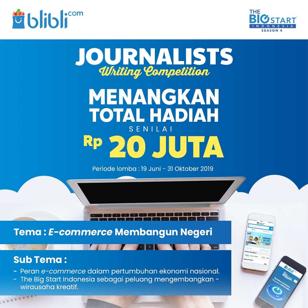  Blibli.com Kembali Adakan Lomba bagi Para Pewarta