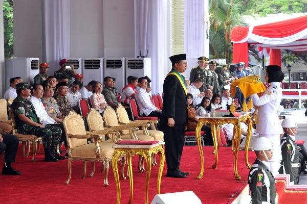  Jelang Upacara Detik-detik Proklamasi, Presiden Jokowi Ikut Hadiri Gladi Bersih