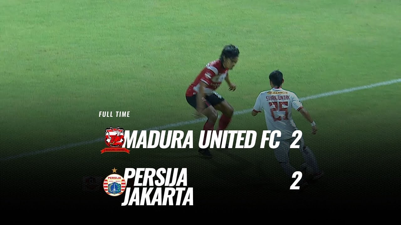  Madura United vs Persija 2-2, Persija Masih di Zona Degradasi. Ini Videonya