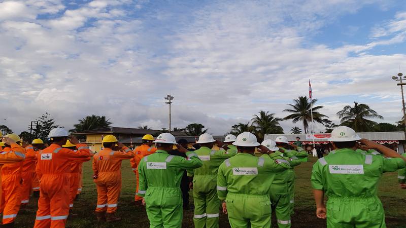 Karyawan Petrogas Peringati HUT Kemerdekaan ke-74 RI