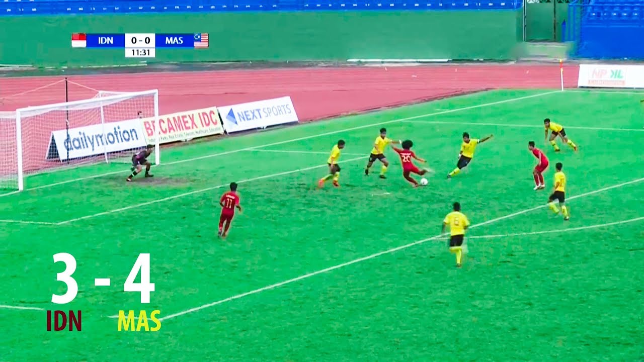  AFF U18: Indonesia Ditekuk Malaysia 3-4, Jumpa Myanmar untuk Juara III. Ini Videonya