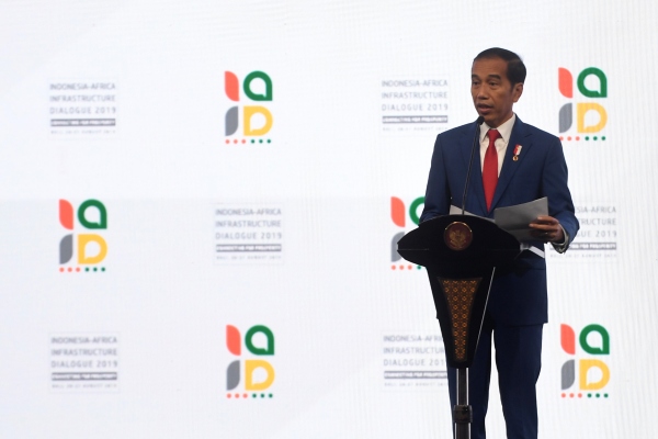  Di Depan Delegasi Afrika, Jokowi Paparkan Infrastruktur Indonesia