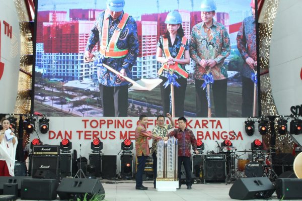  Meikarta Gelar Tutup Atap 4 Menara Apartemen Bertepatan HUT Ke-74 RI