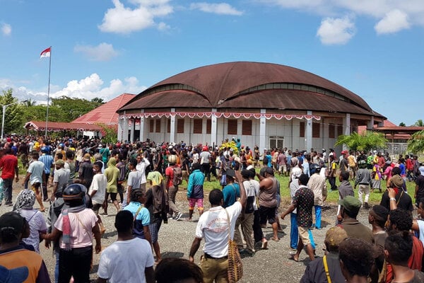  Kondisi Nabire Selepas Unjuk Rasa Warga