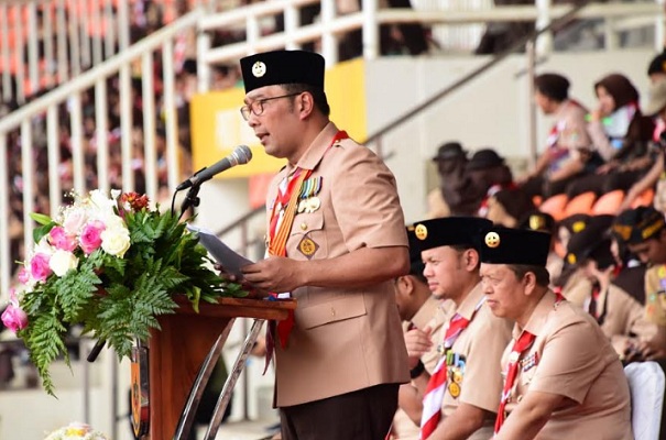  Ridwan Kamil Ajak Pramuka Jadi Agen Perdamaian