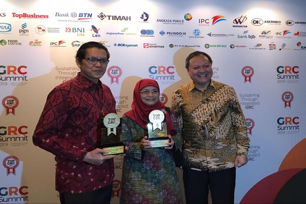  PT Penjaminan Infrastruktur Indonesia Raih Penghargaan dalam GRC Summit 2019