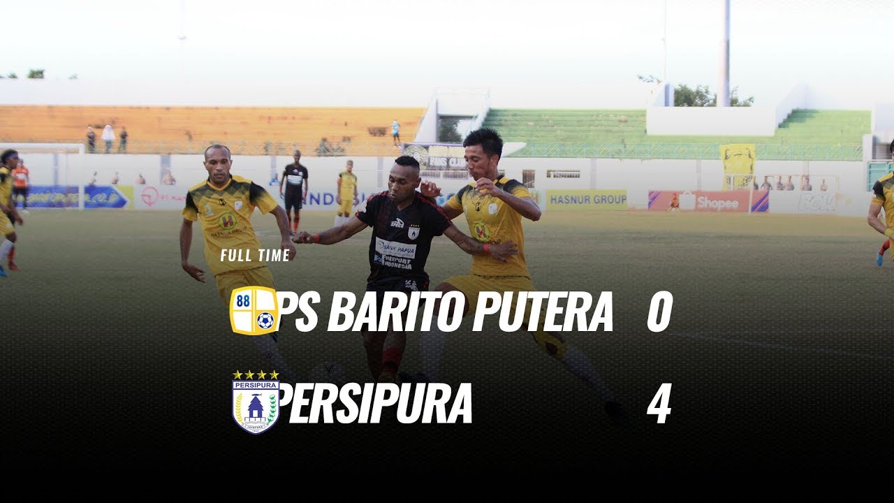  Liga 1: Barito Putera Ditekuk Persipura 0-4, Ini Videonya