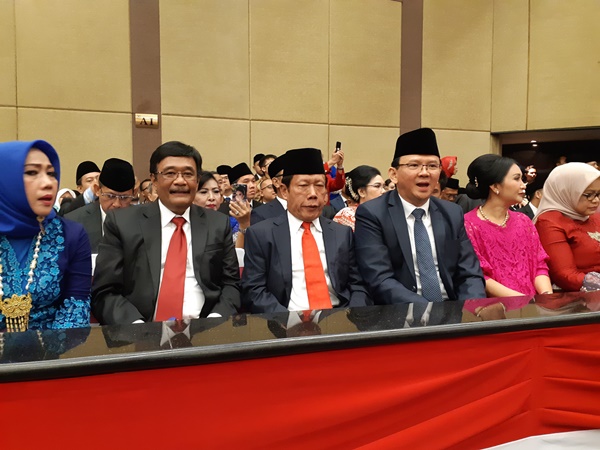  Reuni, Ahok-Djarot Datang ke Pelantikan DPRD DKI 2019-2023