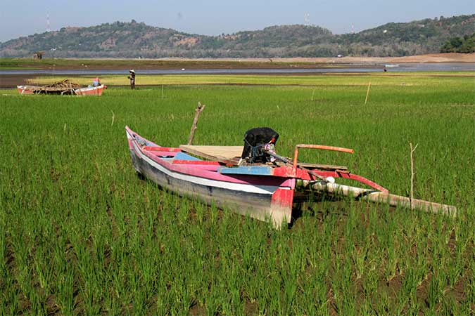  PEMANFAATAN LAHAN WADUK YANG MENGERING