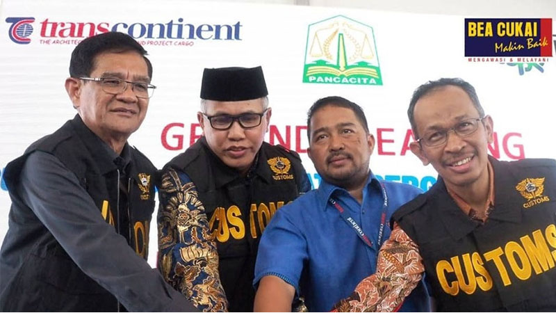  Bea Cukai Wilayah Aceh Hadiri Peletakan Batu Pertama Pusat Logistik Berikat PT Trans Continent