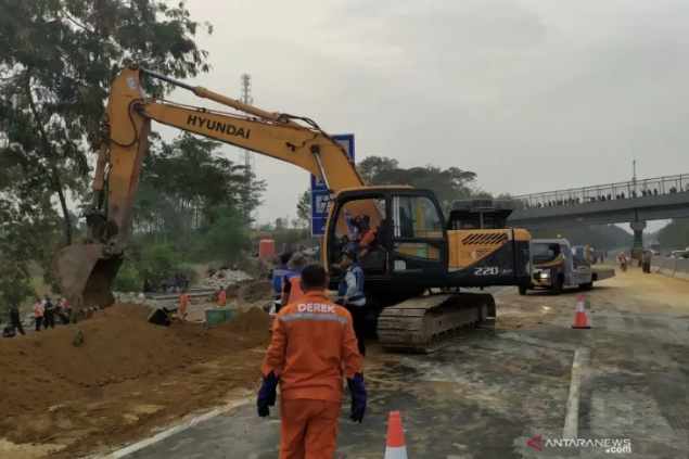  Begini Kondisi TKP Kecelakaan Tol Cipularang