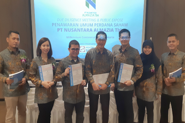  CALON EMITEN: Nusantara Almazia Tawarkan Saham IPO Rp200-Rp220