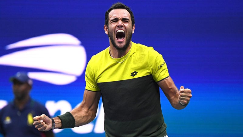  Setelah 42 Tahun, Berrettini Putra Italia Pertama ke Semifinal Tenis AS Terbuka