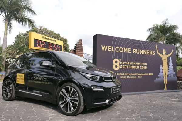  Mobil Listrik BMW i3s Jadi Lead Car Maybank Marathon 2019