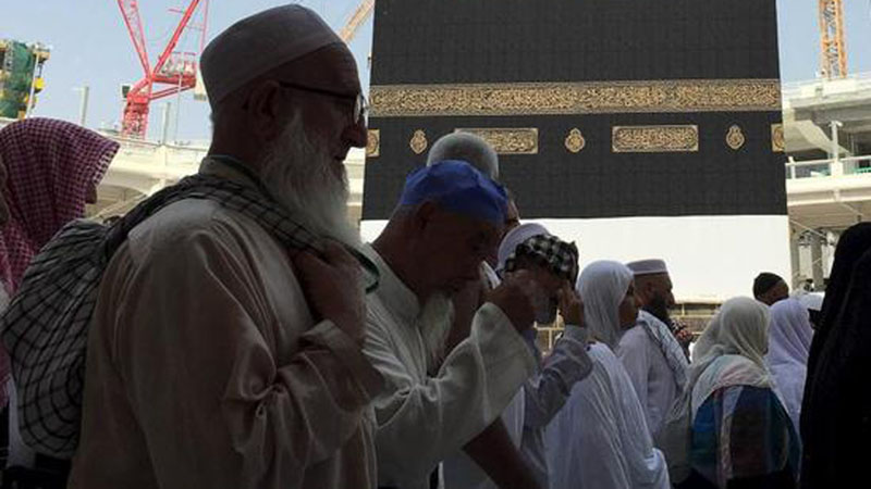 Pelaksanaan ibadah haji di Masjidil Haram, Makkah, Arab Saudi./Reuters-Mohamed Al Hwaity
