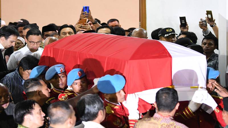  B.J. Habibie Wafat, Tenda 96 Meter Didirikan di Patra Kuningan   