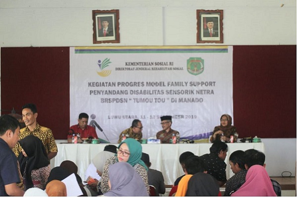  Penyandang Disabilitas Sensorik Netra di Lutra Dapatkan Program Family Support