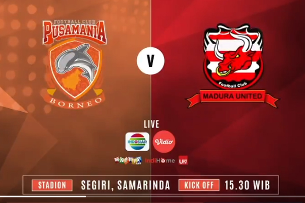 Borneo FC Tekuk Madura United 2-1, Melejit ke Posisi 4. Live Sekarang