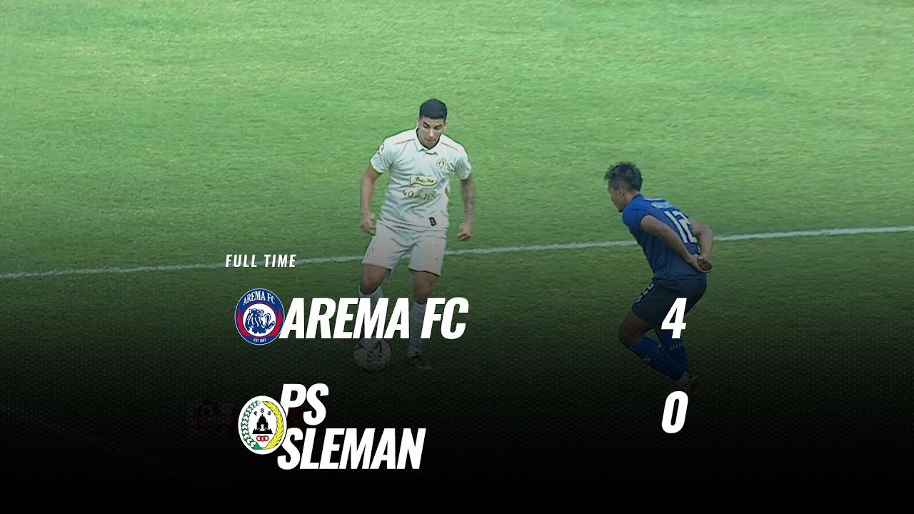  Arema FC Tekuk PSS Sleman 4-0 Melejit ke Posisi 4. Ini Videonya
