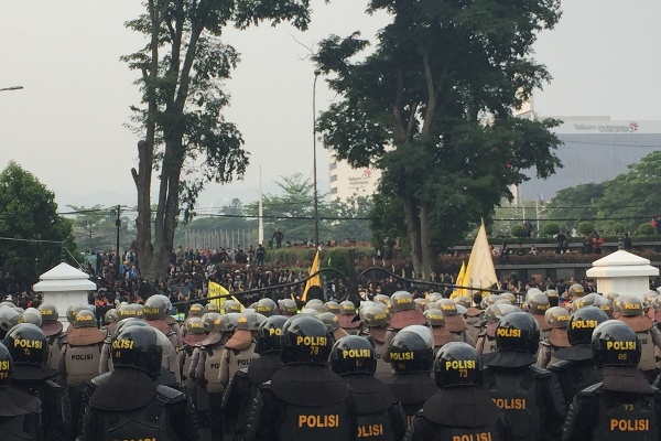  Buntut Ricuh Demo Mahasiswa, Satu Anggota Polisi Terluka Parah Masih Dirawat