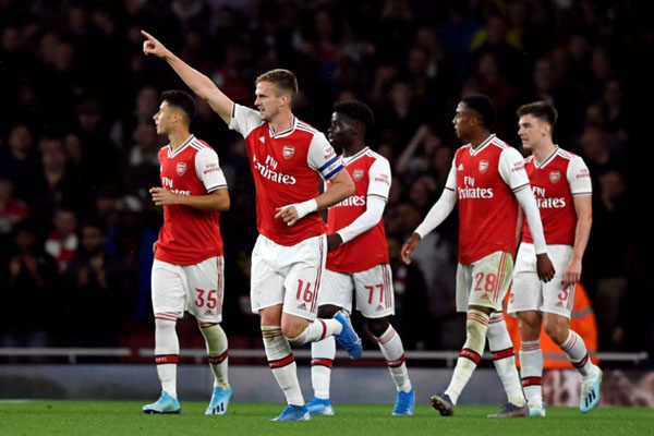  Hasil Piala Liga Inggris, Arsenal Pesta Gol di Gawang Forest