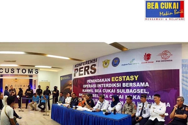  Diberitahukan sebagai Boneka, Penyelundupan Ekstasi Digagalkan Bea Cukai Makassar