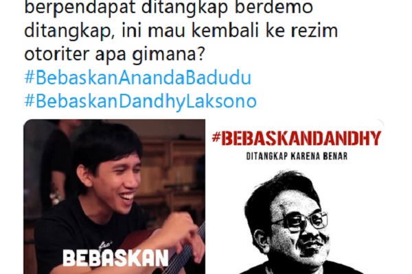  Tagar #BebaskanAnandaBadudu Jadi Trending Topic Twitter