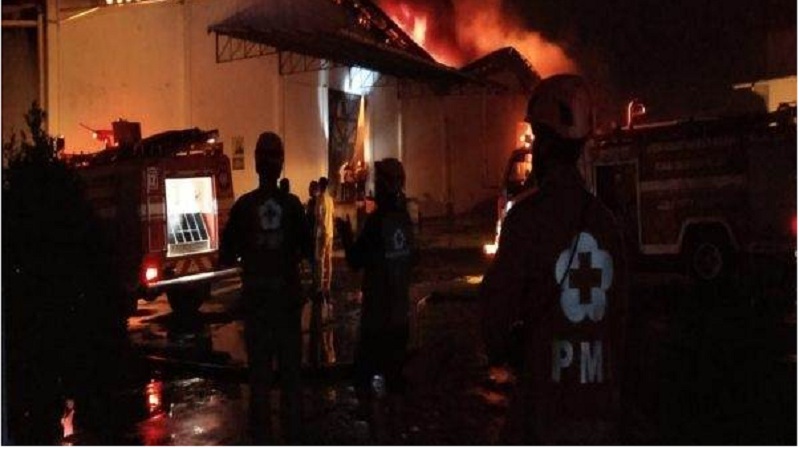 Kebakaran Gudang Kapas Tak Ganggu Operasional  PT Sritex Sukoharjo