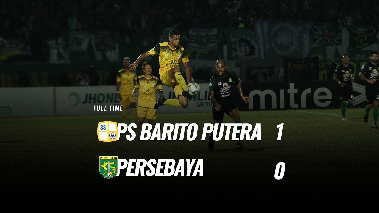  Barito Putera Tekuk Persebaya 1-0, tapi masih di Zona Degradasi. Ini videonya