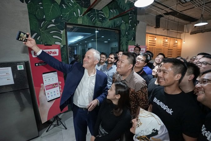  Mantan PM Australia Turnbull Kunjungi Bukalapak