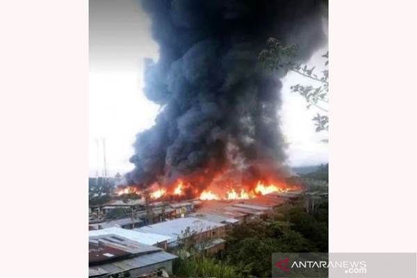  Satu Pelaku Pembakaran Kios di Oksibil Papua Diamankan Aparat Gabungan