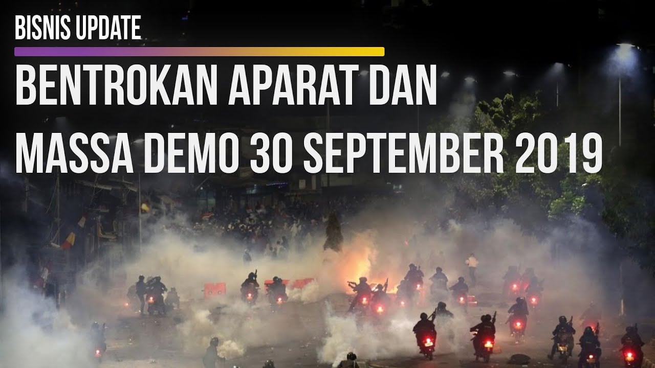  Bentrokan Aparat dan Massa Demo 30 September 2019