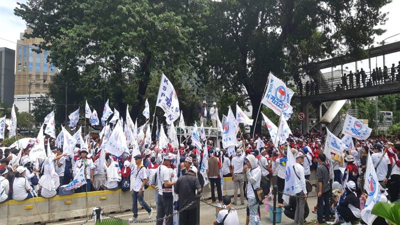  KSPI : Puluhan Ribu Buruh Akan Berunjuk Rasa di Depan Gedung DPR/MPR