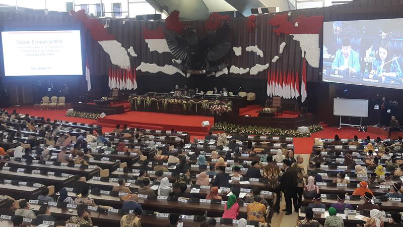  Hari Ini, Anggota Legislatif Tetapkan Pimpinan MPR   