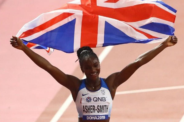  Dina Asher-Smith Terbaik Nomor Lari 200 Meter Putri di Kejuaraan Dunia