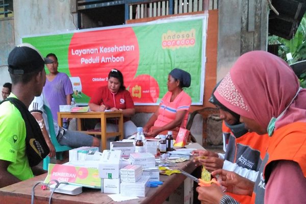  Ringankan Dampak Gempa, Indosat Kirim Mobil Klinik ke Maluku