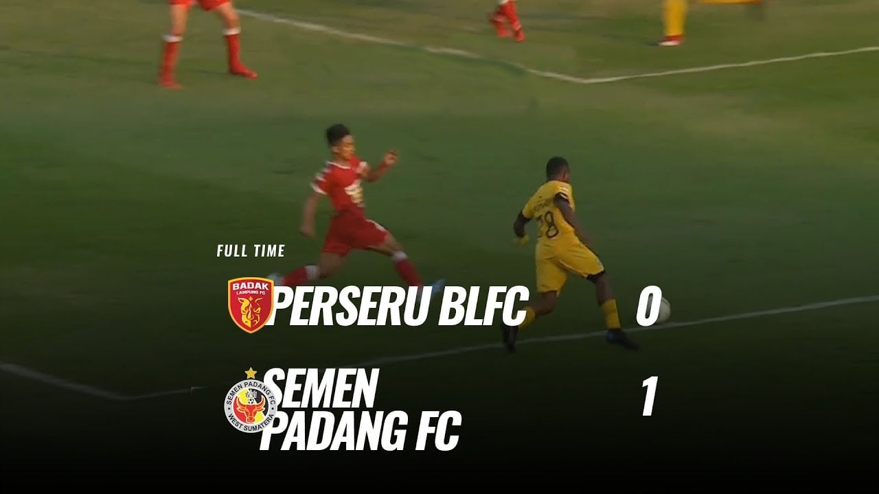  Semen Padang Tekuk Badak Lampung 1-0, tapi masih Juru Kunci. Ini Videonya