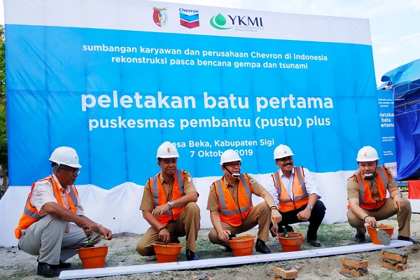  Chevron Bangun Pustu Plus Pertama di Sulawesi Tengah