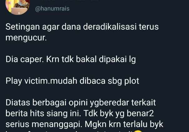  Ini Twit Hanum Rais yang Viral Soal Penusukan Wiranto
