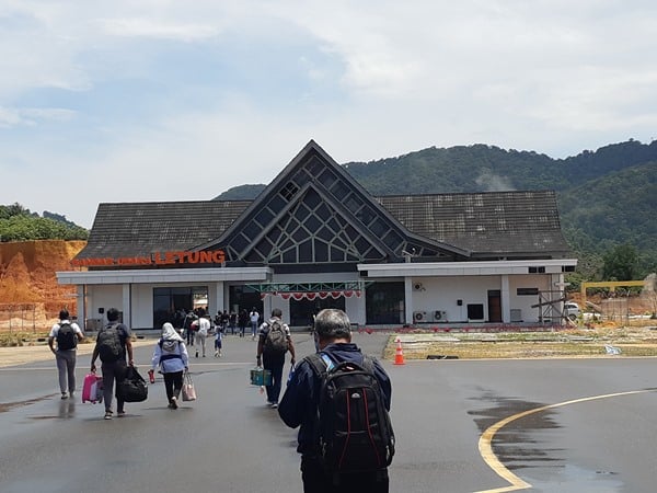 Bandara Letung Anambas. BISNIS/Rinaldi M Azka