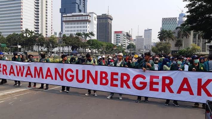  Demo Mahasiswa : Jumlah Massa Tak Sesuai Target, Polisi Dituding Intervensi Rektorat