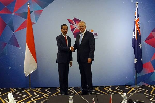  PM Australia Scott Morrison Hadiri Pelantikan Jokowi-Ma\'ruf