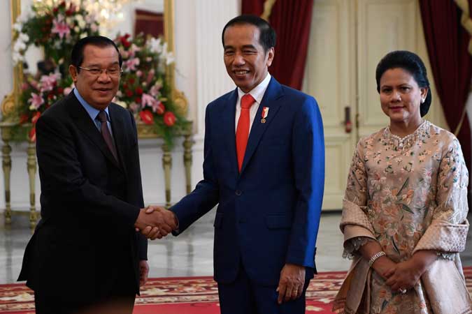  PRESIDEN MENERIMA KUNJUNGAN KEHORMATAN PM KAMBOJA