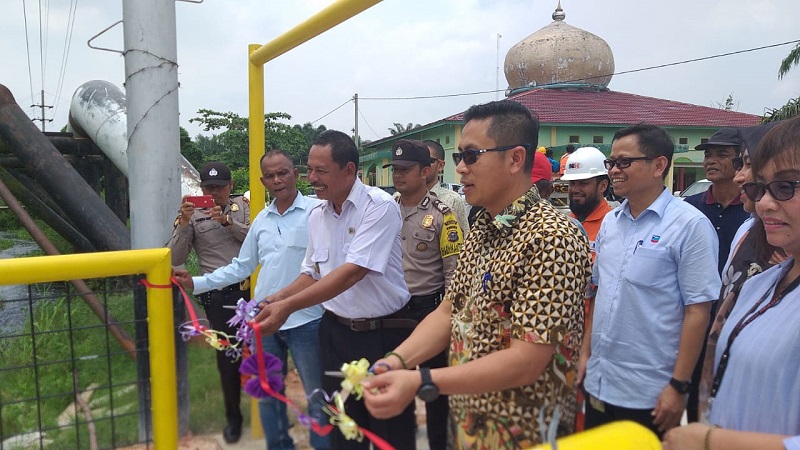  PT. Chevron Pacific Indonesia Serahkan Empat Jembatan Kepada Masyarakat Rantau Kopar