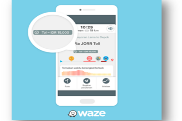  Pengguna Waze Kini Bisa Lihat Tarif Jalan Tol 