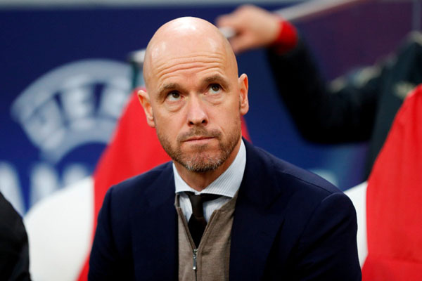 Pelatih Ajax Amsterdam Erik ten Hag/Reuters-Matthew Childs