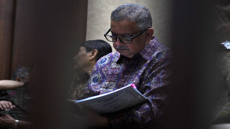 Terdakwa kasus suap proyek PLTU Riau-1 Sofyan Basir./Antara