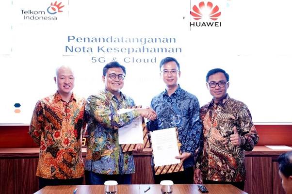  Telkom Gandeng Huawei, Matangkan Persiapan 5G dan Cloud Bersama