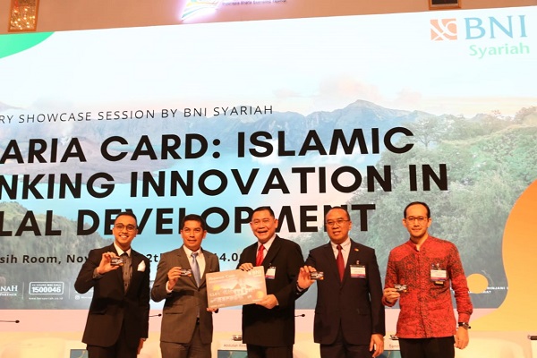  BNI Syariah Launching Kartu Platinum BNI iB Hasanah Card Desain Sawahlunto di 14th The IFSB Summit
